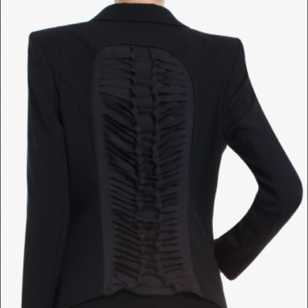Stylish BCBG Blazer - Shoulder Pads & Back Details